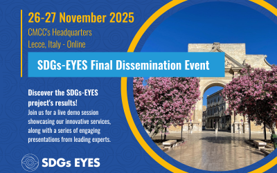 SDGs-EYES Final Dissemination Event: Join Us in Lecce and Online!